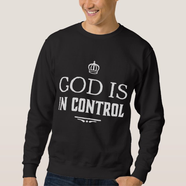 Sudadera Dios está en control (Anverso)