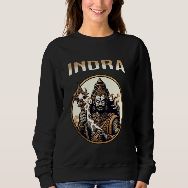 Sudadera Dios hindú Indra y Rey del Hinduismo Devas (Anverso)