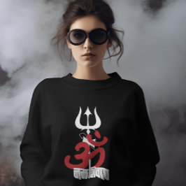 Sudadera Dios hindú Shiva Om Namah Shivay con OM tridente
