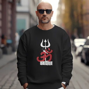 Sudadera Dios hindú Shiva Om Namah Shivay con OM tridente
