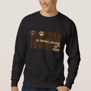 Sudadera Dios Hizo Veterinarios Héroes Animales Recepción V
