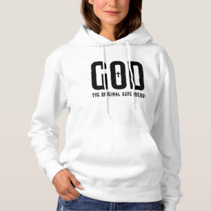 Sudadera Dios la superheroína original Cruz bíblica femenin