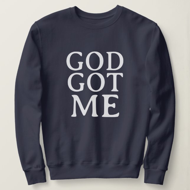SUDADERA DIOS ME DIO BONITO SENCILLO ELEGANTE MODERNO MINIM (Anverso del diseño)