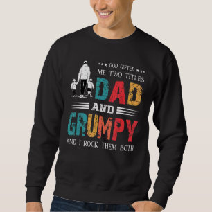 Sudadera Dios me dio dos títulos Papá y el Día del Padre Gr