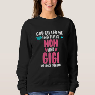 Sudadera Dios me dio dos tortugas mama y gigi y yo rocan