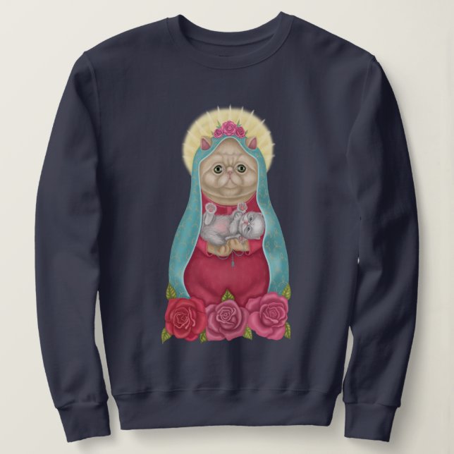 Sudadera Dios Meows (Anverso del diseño)