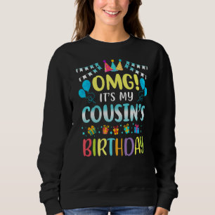 Sudadera Dios mío, es el cumpleaños de mi primo... me conte