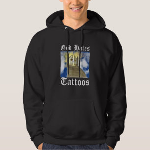 Sudadera Dios odia a los tatuajes Dios cristiano creyente