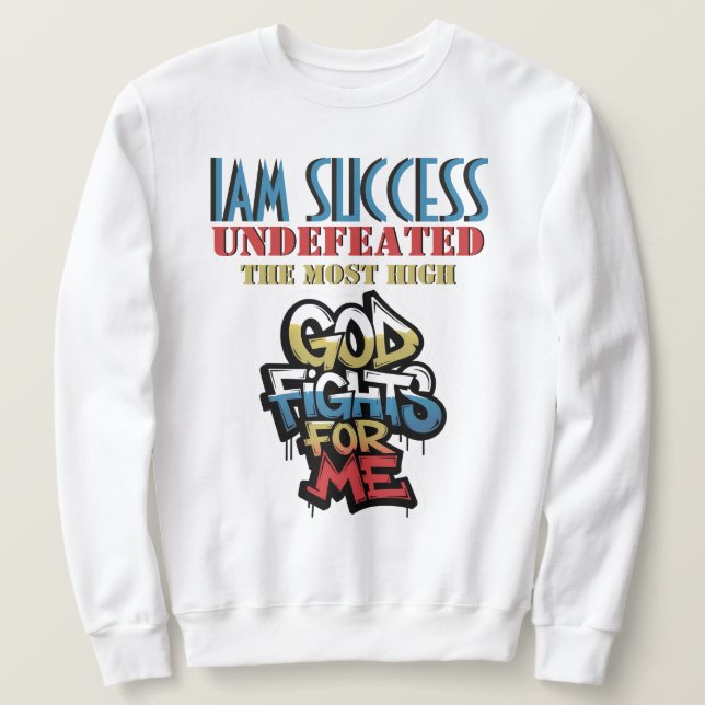 SUDADERA DIOS PELEA POR MÍ (Anverso del diseño)