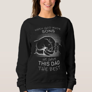 Sudadera Dios Pensativo Hizo Hijos Dio Lo Mejor A PAPÁ