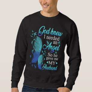 Sudadera Dios sabía que necesitaba un ángel así que me dio