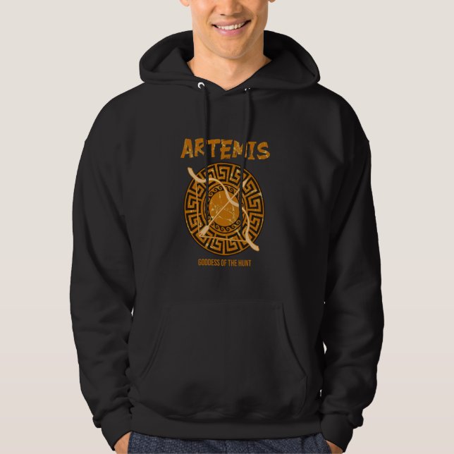 Sudadera Diosa artemis del mito griego antiguo de la caza (Anverso)