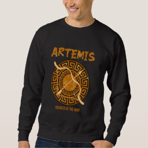 Sudadera Diosa artemis del mito griego antiguo de la caza