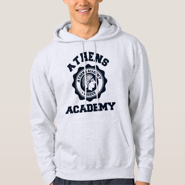 Sudadera Diosa Atenea - Sello de la Academia de Atenas (Anverso)