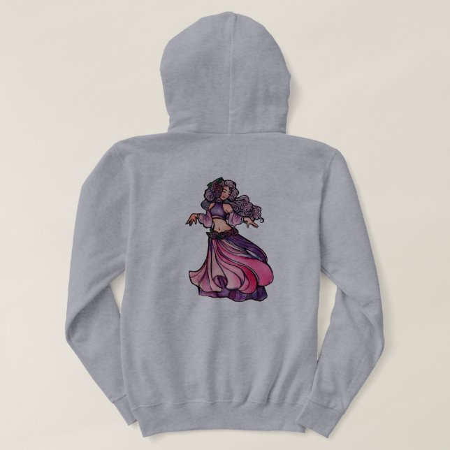 Sudadera Diosa bailarina Belly (Reverso del diseño)