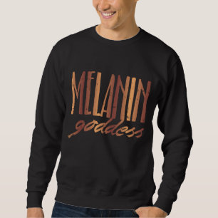 Sudadera Diosa de Melanin Reina Afroamericana Negra