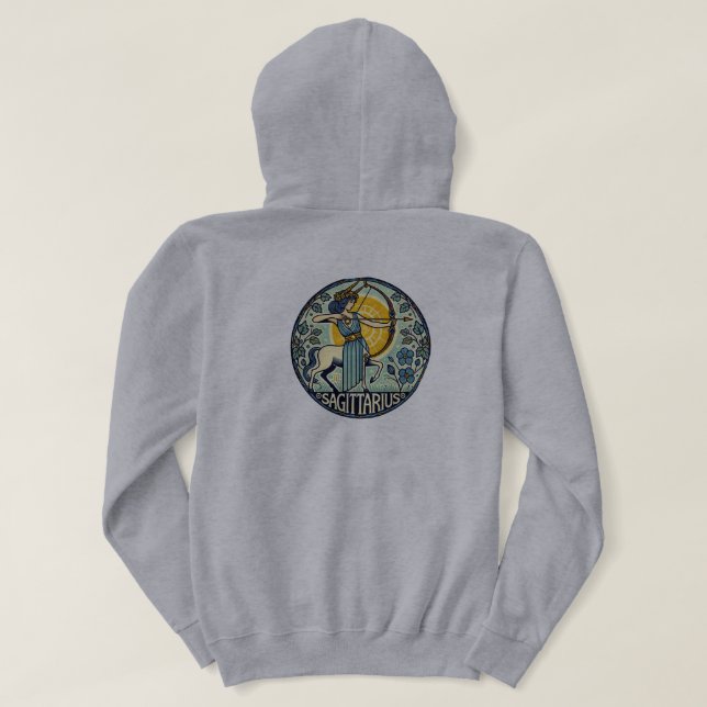 Sudadera Diosa de Sagittarius Archer Zodiac (Reverso del diseño)