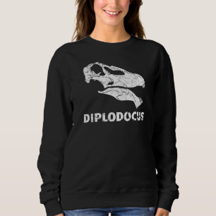 Sudadera Diplodocus Fossil Skull Dinosaur Bones Diplodocume