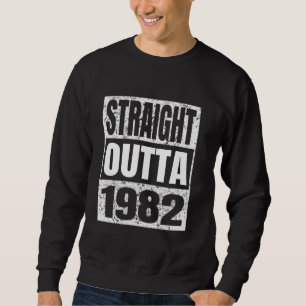 Sudadera Directamente Fuera De 1982 Clásico 1982 Nacimiento