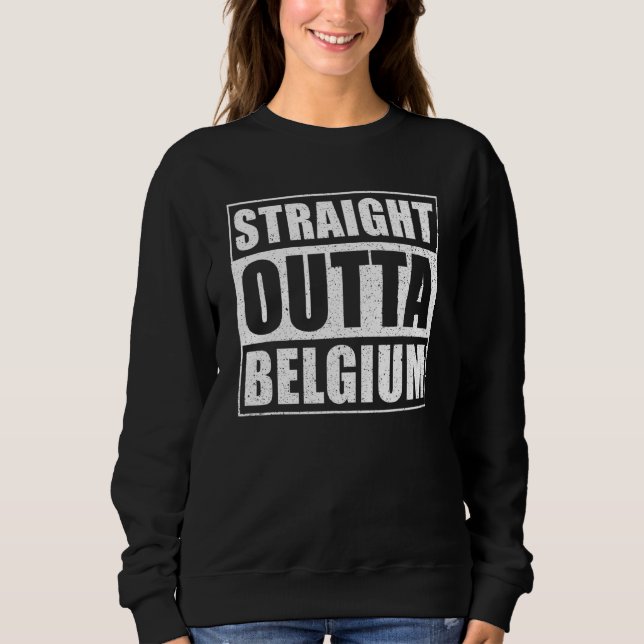 Sudadera Directamente fuera de Bélgica (Anverso)