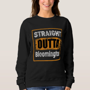 Sudadera Directamente Fuera De Bloomington Indiana Usa Retr