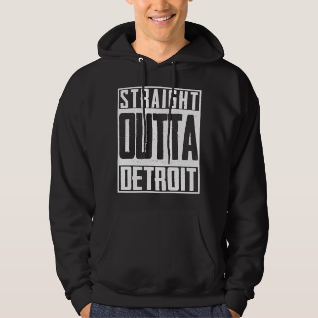 Sudadera Directamente fuera de Detroit Pride Patriot (Anverso)