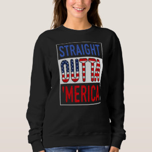 Sudadera Directamente Fuera De Merica 4 De Julio