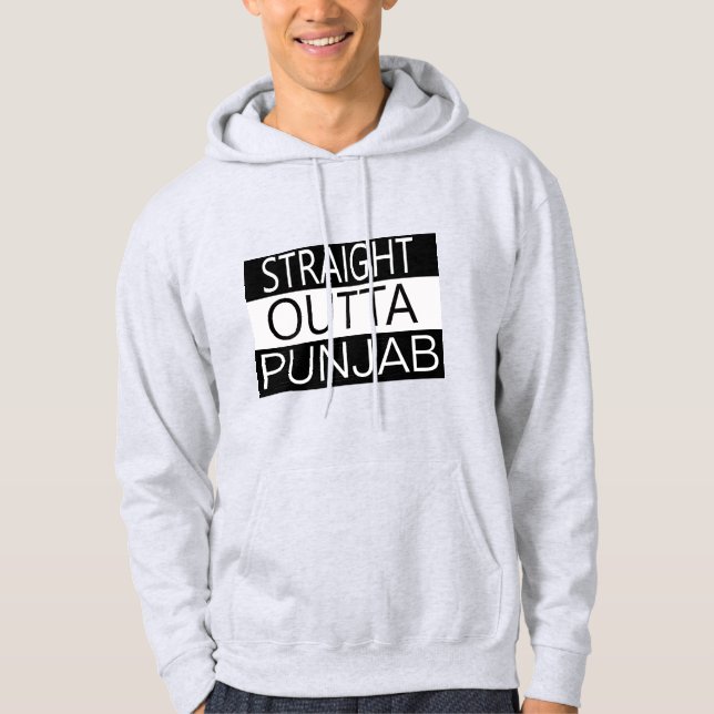 Sudadera directo fuera punjab india desi personalizar (Anverso)