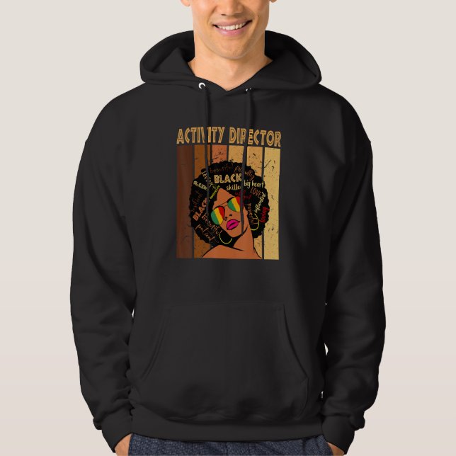Sudadera Director de actividades Afro-American Black Hist (Anverso)