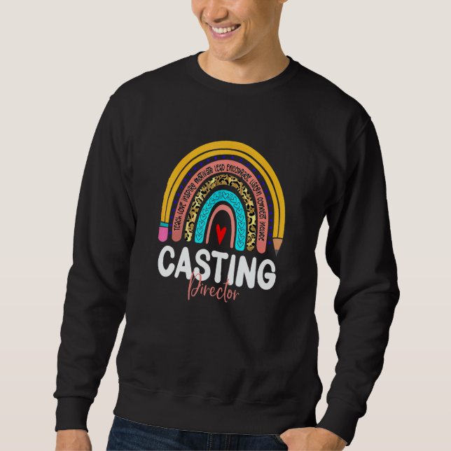 Sudadera Director de Casting Rainbow News Media Production  (Anverso)