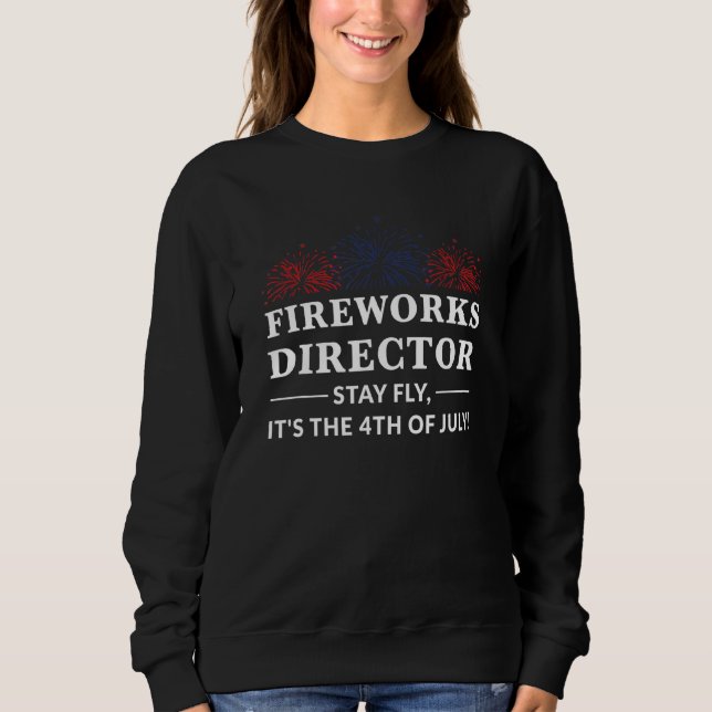 Sudadera Director De Fuegos Artificiales 4 De Julio América (Anverso)