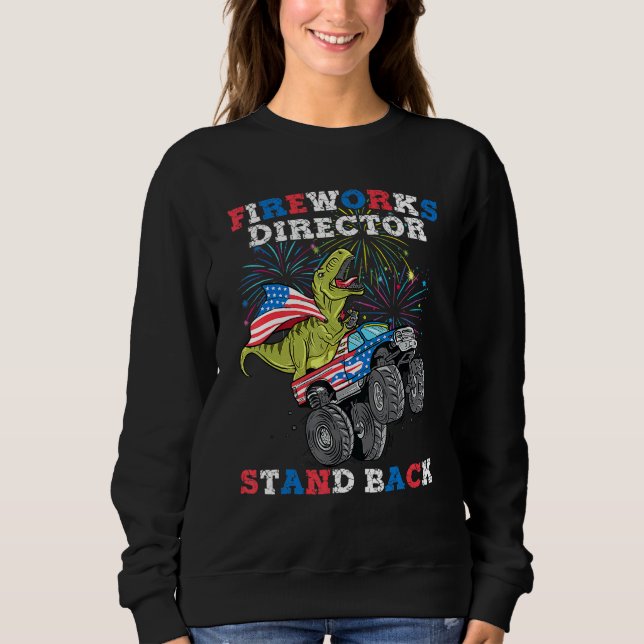 Sudadera Director de fuegos artificiales del 4 de julio Rex (Anverso)