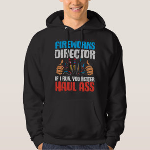 Sudadera Director de Fuegos Artificiales Si Corro Divertido