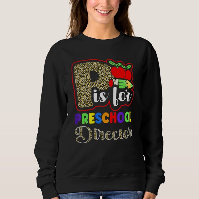 Sudadera Director de preescolar de vuelta al día de aprecia (Anverso)