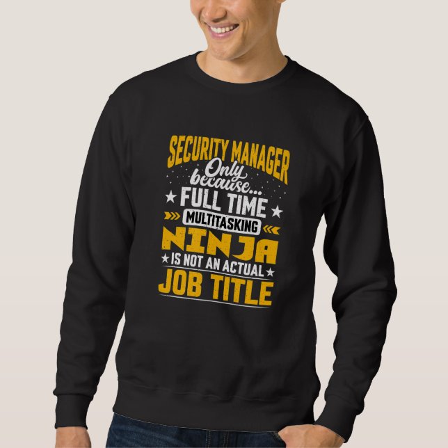 Sudadera Director de seguridad de títulos de trabajo de Sec (Anverso)