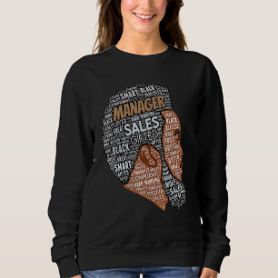 Sudadera Director de ventas afroamericano Black Man Afro