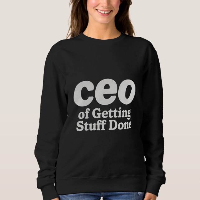 Sudadera Director general de hacer cosas  (Anverso)