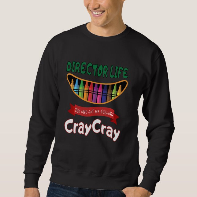 Sudadera Director Life Me Concibió A Sentir Grito (Anverso)