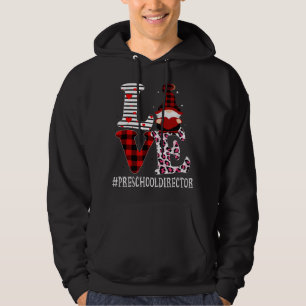 Sudadera Directora de preescolar ama mujeres aprecio leopar