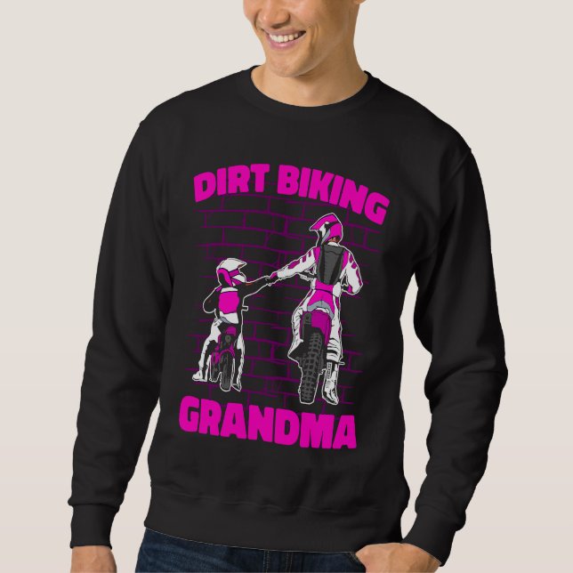 Sudadera Dirt Bike Grandmother Mx Motocross Dirt Biking Gra (Anverso)