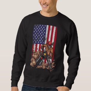 Sudadera Dirt Bike Patriot Biker Bandera Estadounidense Usa