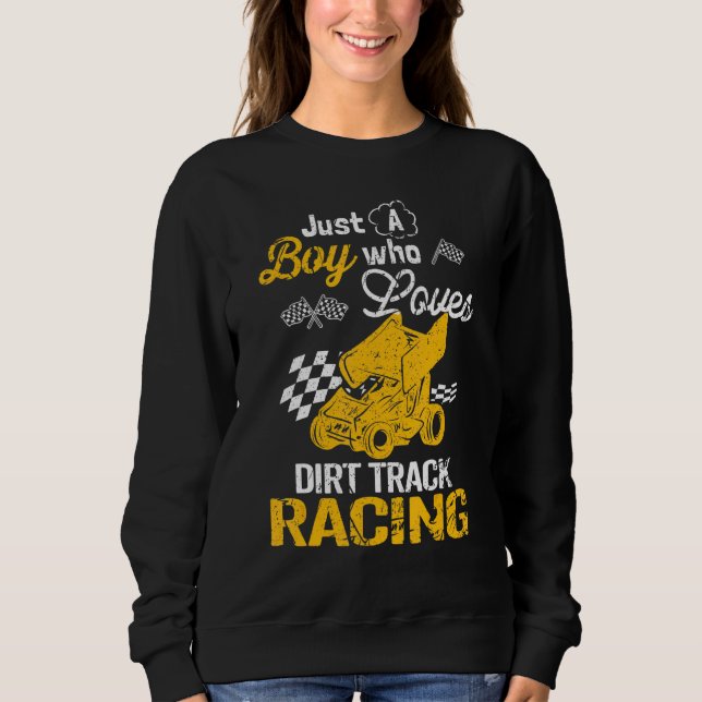 Sudadera Dirt Track Carreras Boy (Anverso)
