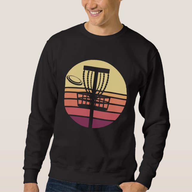 Sudadera Disc Golf Retro Sunset (Anverso)