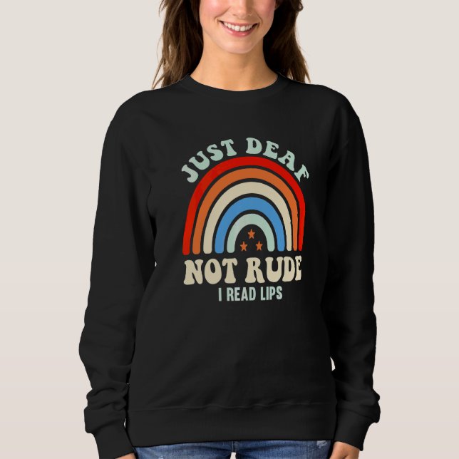 Sudadera Discapacitados auditivos sordos Lenguaje de señas  (Anverso)