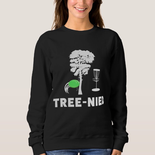 Sudadera Disco de Treejection Golf Funny Tree Frisbee Golf  (Anverso)