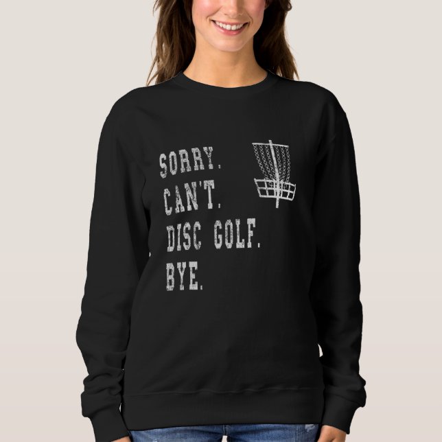 Sudadera Disco divertidísimo Disk Golf Basket Meme Disk Gol (Anverso)