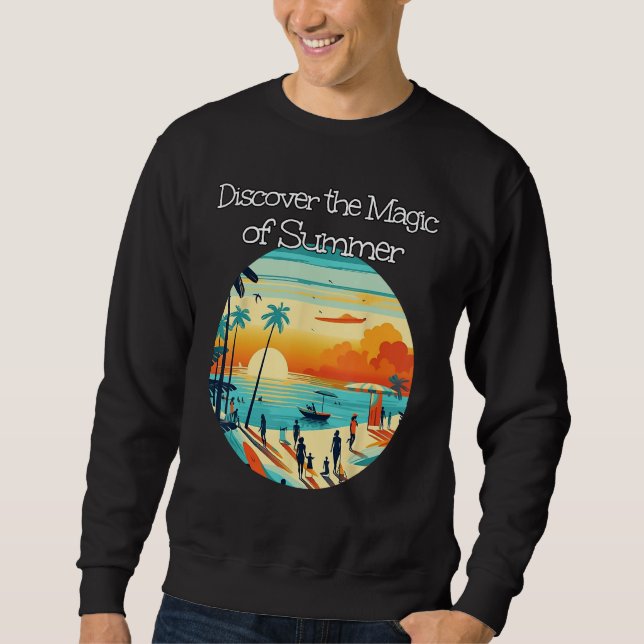 Sudadera Discover the Magic of Sea and Sunset with Friends  (Anverso)
