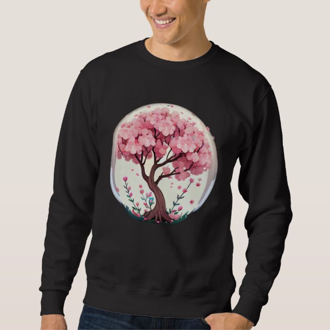 Sudadera Discover the Magic of Spring with a Cherry Blossom (Anverso)