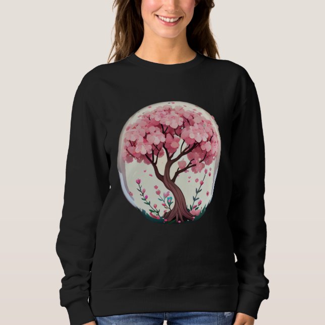 Sudadera Discover the Magic of Spring with a Cherry Blossom (Anverso)