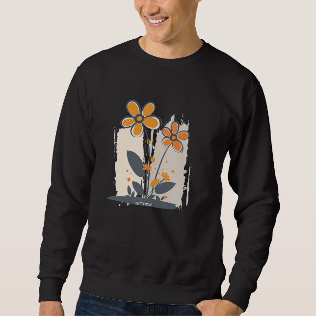 Sudadera Discurso de mariposa para flores y mariposas L (Anverso)